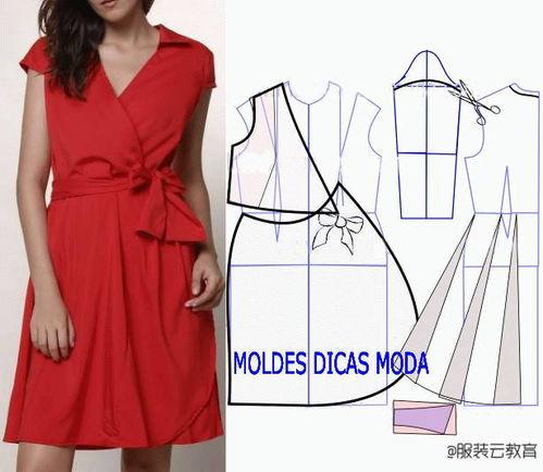 网红真丝连衣裙裁剪图纸,从裁剪图纸到时尚风采的华丽蜕变
