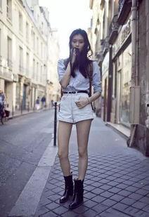 明星 高腰短裤,高腰短裤演绎时尚新潮流